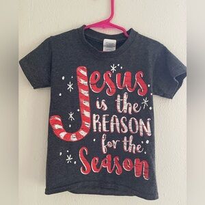Childs Size XS Jesus is the Reason for‎ the Season T Shirt